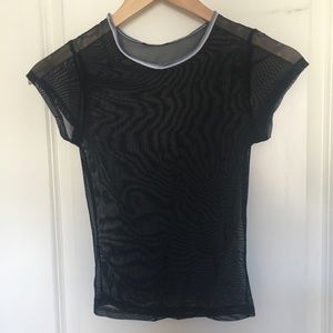 Dark Blue Mesh Shirt